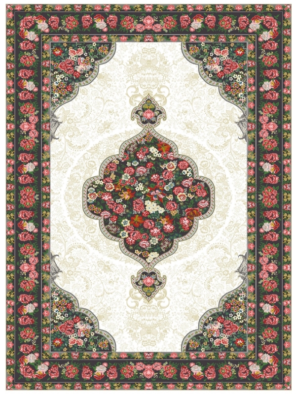 فرش 700 شانه وینتیج طلاکوب کد 5344 فردین